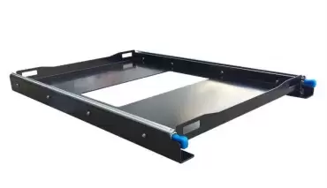 Removable support tray for caravan, motorhome, camper and 4x4 overland refrigerators.