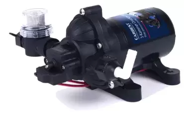 Carbest 12V 7 liters/1.4 bar minute water pump for motorhomes and campers.