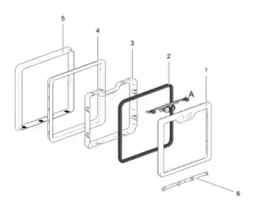 THETFORD 26430 toilet exterior door hinge replacement for caravans, motorhomes and campers.
