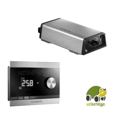 Dometic SinePower DSP 1212C PREMIUM power inverter WITH intelligent battery charger, with digital glass display and control included.
