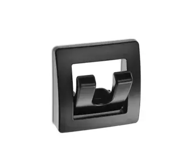 Mini folding multipurpose black hanger for caravans, motorhomes and campers.