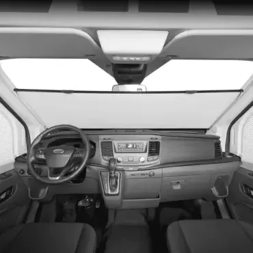 FRONT interior blackout and thermal insulation Dometic FR 400 for Ford TRANSIT from 2019