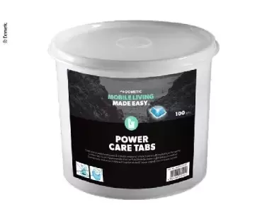 Dometic PowerCare Tabs industrial toilet tablets of 100 units.