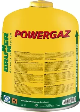 Brunner Powergaz 450 gas bottle cartridge, butane/propane mix