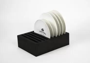 Camp4 plate holder organizer for 10 plates 33x25x10 cm, caravans, motorhomes, campers and 4x4 overland.