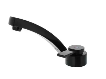 FLORENCE KOMPAKT BLACK single-lever mixer tap for caravans, motorhomes and campers.