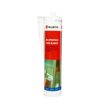 Wurth White Polymer MS-SPEEDTACK 3400 3-second tack sealant adhesive for caravans, motorhomes and campers.