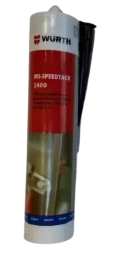 Wurth Black Polymer MS-SPEEDTACK 3400 3-second tack sealant adhesive for caravans, motorhomes and campers.
