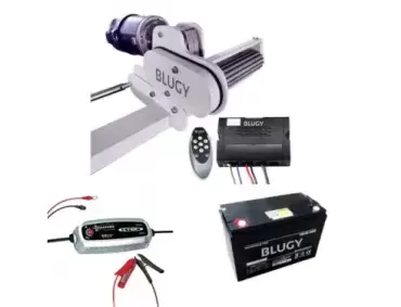 Caravan parker moving kit with 12V/120Ah AGM battery and battery charger. Ref. BGMVM4625K