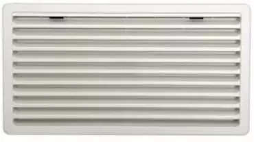 Exterior grille for Thetford brand refrigerator, white color 257x432mm