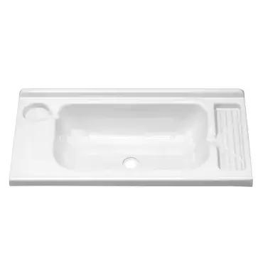 White washbasin 582x300 for caravans, motorhomes and campers.