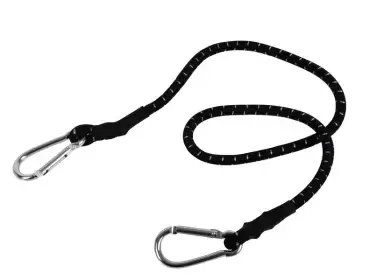 Rubber tensioner webbing strap 80 - 140cm extendable with aluminum hooks for motorhome, caravan and camper. Ref. 44218
