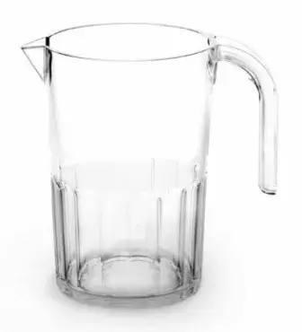 Retro multipurpose transparent 75cl jug made of very resistant polycarbonate. Suitable for household appliances.