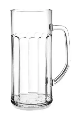 Very resistant 56cl polycarbonate beer mug. Suitable for household appliances.
