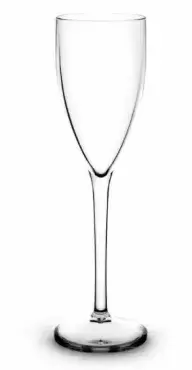 Very resistant polycarbonate 15cl Champagne Glass. Suitable for household appliances.