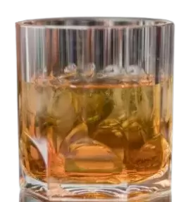 Very resistant transparent polycarbonate 40cl whiskey glass. Suitable for household appliances.