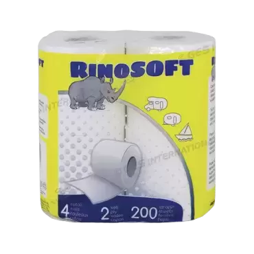 Two-ply toilet paper for portable toilets and cassettes in caravans, motorhomes and campers.