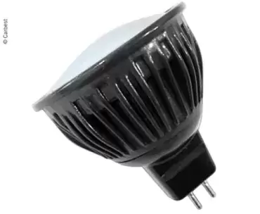 Recessed LED bulb 12v warm white light 3000 K for motorhome, caravan and camper
