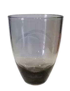 Pack of 3 18cl glasses. smoked polycarbonate