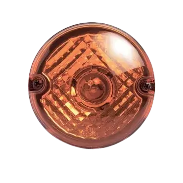 Orange direction indicator light for motorhome, caravan and camper