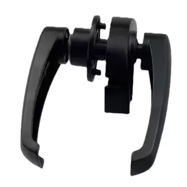 Black handle handle knob for interior doors of caravans and motorhomes.