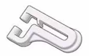 Attachment for flexible curtain rail guide for caravans, motorhomes and campers.