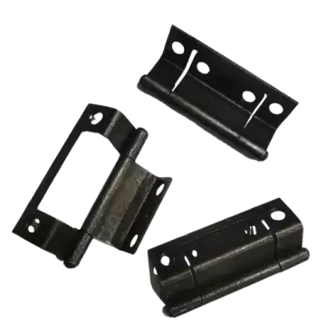 Blister hinge 4 units 50x23 mm burnished color for motorhome, caravan and camper