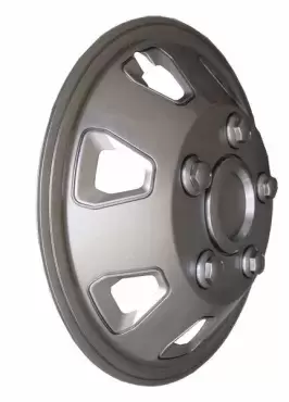 Set of 4 motorhome hubcaps 16´´ Itah model matte silver