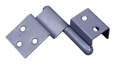 Special right hinge for semi-mounted doors in very dark gray color