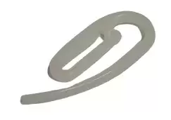 Attachment for flexible curtain rail guide for caravans, motorhomes and campers.