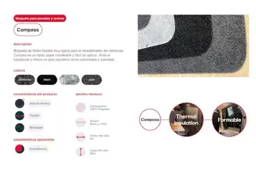 Black multipurpose flexible self-adhesive insulating carpet for covering caravans, motorhomes, campers, boats, etc.