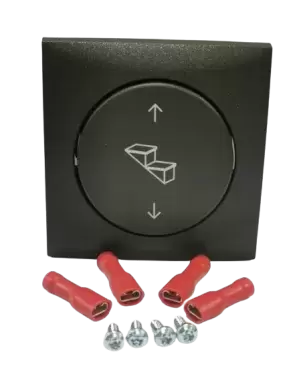 Berker switch for electric steps with anthracite frame