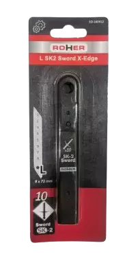 10 BLADES FOR CUTTER L 9x80 MM C125S xEDGE