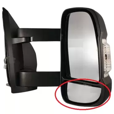 Replacement lower right rearview mirror Fiat Ducato chassis 250/290 for motorhome