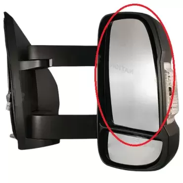 Replacement upper right rearview mirror Fiat Ducato chassis 250 for motorhome