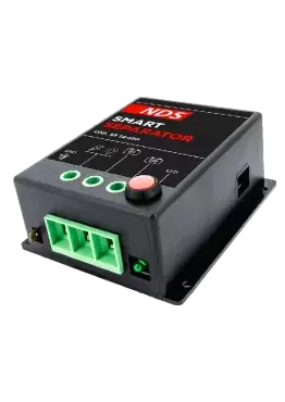 Smartseparator NDS Automatic priority relay for motorhome and camper battery management.