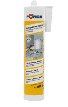 Forch White polymer strong hybrid mounting adhesive for caravans, motorhomes and campers.