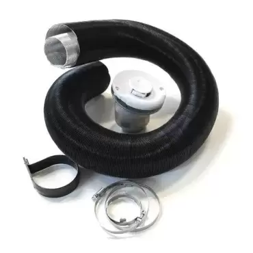 Anthracite side combustion evacuation kit Truma combi 4 and 6 complete caravan motorhome camper.