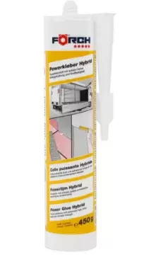 Forch 5* White polymer EXTRA strong hybrid mounting adhesive for caravans, motorhomes and campers.