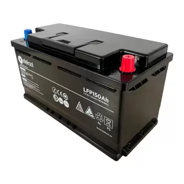 Eleksol 150Ah/12.8V Lithium Battery with Bluetooth and integrated BMS for motorhomes and campers.
