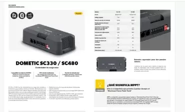 DOMETIC NDS SC480 MPPT solar regulator for motorhomes and campers.