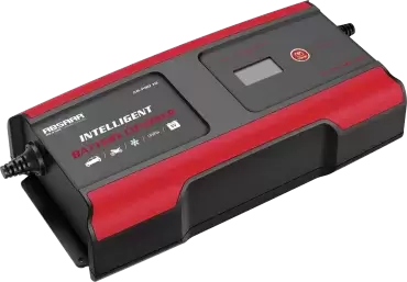 Absaar PRO 10AH 6 and 12V intelligent battery charger, 11 charging phases with LCD display.