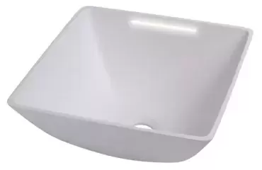 Square sink with 12V LED lighting on countertop 290x290x135mm for caravans, motorhomes and campers.
