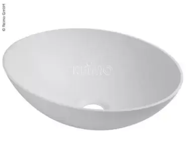 Oval countertop sink 400x290x135mm for caravans, motorhomes and campers.