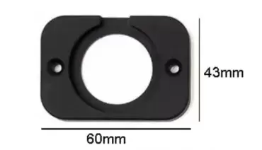 Simple frame for USB sockets, voltmeters, etc. of caravans, motorhomes and campers.