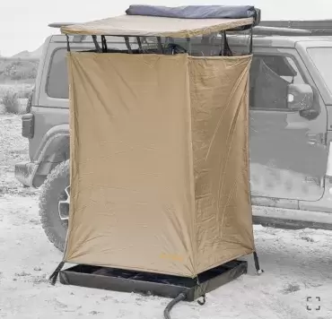 Portable folding shower cabin for camper and 4x4 overland.