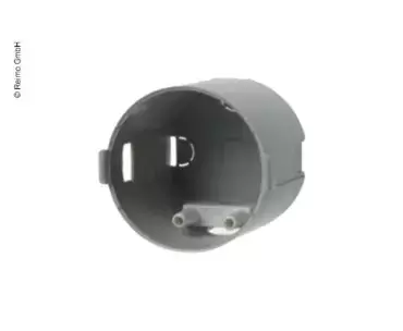 Rear protection box for switches and plugs from the Berker line of caravans, motorhomes and campers.