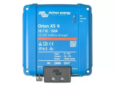 Booster Victron Energy Orion XS 12/12-50a dc-dc battery charger for motorhomes and campers.