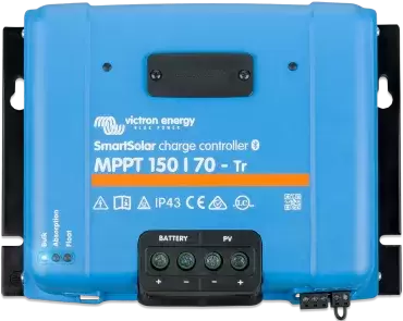 Victron Smartsolar MPPT 150/70-TR solar regulator with Bluetooth for caravans, motorhomes and campers.