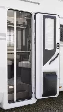 Dark grey entrance door handle for caravans and motorhomes. - Ref. 10-325018